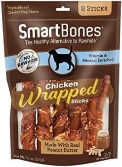 SmartBones Chicken-Wrapped Sticks, Treat Your Dog To A Rawhide-Free Chew Made With Real Chicken And Vegetables 23 SmartBones Chicken-Wrapped Sticks, Treat Your Dog To A Rawhide-Free Chew Made With Real Chicken And Vegetables -Zoo Shop 51LfRLmubGL. AC