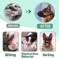 Dog Muzzle, Breathable Soft Pet Muzzle For Large Dogs Anti Biting Barking Chewing, No Bark Air Mesh Dog Muzzle With Reflective & Adjustable Strap For Small Medium Large Sized Dog -Zoo Shop 51Li9IhxpQL