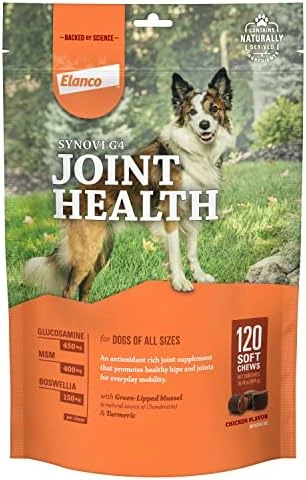 Synovi G4 Dog Joint Supplement Chews, 60-Count, For Dogs Of All Ages, Sizes And Breeds 11 Synovi G4 Dog Joint Supplement Chews, 60-Count, For Dogs Of All Ages, Sizes And Breeds - Image 9