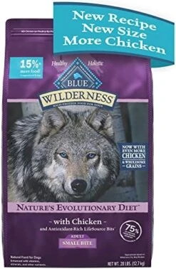 Blue Buffalo Wilderness High Protein Natural Small Breed Adult Dry Dog Food Plus Wholesome Grains, Chicken 28 Lb Bag -Zoo Shop 51M4v4VbVlL. AC