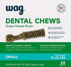 Amazon Brand - Wag Dog Dental Chews - Green Brush - Large Dogs (50 - 100 Lb), 36Oz, 24 Count 19 Amazon Brand - Wag Dog Dental Chews - Green Brush - Large Dogs (50 - 100 Lb), 36Oz, 24 Count -Zoo Shop 51MBT24AwL. AC