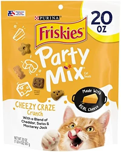 Purina Friskies Made In USA Facilities Cat Treats, Party Mix Original Crunch - 30 Oz. Pouch 16 Purina Friskies Made In USA Facilities Cat Treats, Party Mix Original Crunch - 30 Oz. Pouch - Image 14