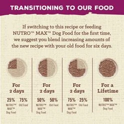 Nutro MAX Adult Recipe Dry Dog Food With Farm Raised Chicken, 12 LB Bag -Zoo Shop 51MUrqAyDfL