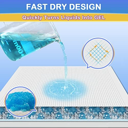 IMMCUTE Dog Pee Pads 23"x36" -30 Count | Puppy Pee Training Pads Super Absorbent & Leak-Proof | Disposable Pet Piddle And Potty Pads For Puppies | Dogs | Doggie| Cats | Rabbits 6 IMMCUTE Dog Pee Pads 23"x36" -30 Count | Puppy Pee Training Pads Super Absorbent & Leak-Proof | Disposable Pet Piddle And Potty Pads For Puppies | Dogs | Doggie| Cats | Rabbits - Image 4