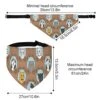 GENERIC Funny Retro Pattern With Cats Dog Bandana,Dog Bandanas Triangle Bibs Scarf Accessories Minimal Head Cicumference -Zoo Shop 51MksCCMI6L