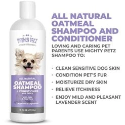 Product Image Mighty Petz MAX Dog Multivitamin + Mighty Petz 2-in-1 Oatmeal Dog Shampoo And Conditioner Bundle -Zoo Shop 51MpRFaTcfL