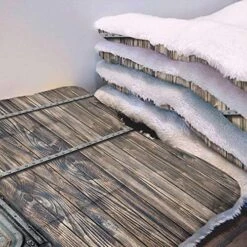 GENERIC Yellow Machine Washable Warm Mattress For Dogs And Cats Breakfast Food Cartoon Like Image Mat Double Layer Washable For Dog Bed, Couch, Sofa, Car Fast Food Dessert 25" X 35" -Zoo Shop 51MrKl4WAL. AC