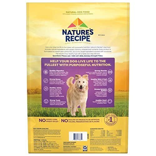 Nature’s Recipe Original Dry Dog Food For Adult Dogs, Lamb & Rice Recipe, 12 Lb Bag 5 Nature’s Recipe Original Dry Dog Food For Adult Dogs, Lamb & Rice Recipe, 12 Lb Bag - Image 3