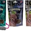 Blue Wilderness Grain Free Crunchy Treats For Cats 3 Flavor Variety With Toy Bundle, (1) Each: Trout, Chicken, Salmon (2 Ounces) -Zoo Shop 51N5KLRVeEL