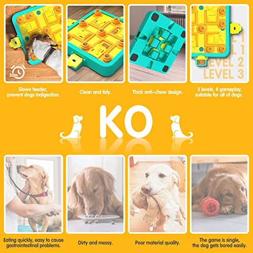 Dog Puzzle Toys, IFurffy Mentally Stimulating Toys For Dogs IQ Training, 3 In 1 Dog Puzzle For Large Medium Small Dogs, Dog Treat Puzzle For Slow Down Eating 6 Dog Puzzle Toys, IFurffy Mentally Stimulating Toys For Dogs IQ Training, 3 In 1 Dog Puzzle For Large Medium Small Dogs, Dog Treat Puzzle For Slow Down Eating - Image 4
