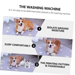 Balacoo Bowl Supply Supplies Cat Puppy Cool Cats Comfort Pad Large Floor Keep Padded Cushion Sleep Rest Sleeping Pets Sticky Blanket Bed Resting Anti Playing And Slip Food Washable Small -Zoo Shop 51NG11Ma9NL