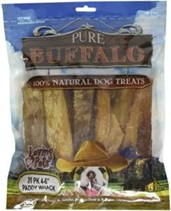 Loving Pets Pure Buffalo Paddy Whack Backstrap Tendon 4-6 Inch Dog Treat, 20-Pack [2-Pack] -Zoo Shop 51NOdPhzj2L. AC