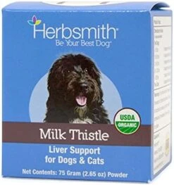 Herbsmith Organic Milk Thistle For Dogs And Cats – Liver Supplement For Dogs & Cats – Made In USA – 500g Powder -Zoo Shop 51NScYNiEL. AC