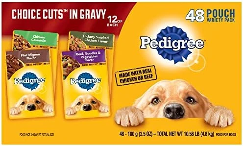 Pedigree Choice Cuts In Gravy Adult Wet Dog Food Variety Packs, 3.5 Ounce - 18 Count (Pack Of 2) 9 Pedigree Choice Cuts In Gravy Adult Wet Dog Food Variety Packs, 3.5 Ounce - 18 Count (Pack Of 2) - Image 7