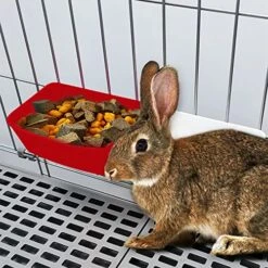 AMZSYLV 24 Pack Rabbit Feeder Waterer Chicken 21 Oz Food Water Cage Cups Puppy Cat Hanging Feeding Dish Coop Bowl Watering Container Treats Drinker For Pigeon Bird Bath Basin Hamster Bed -Zoo Shop 51NVpHqgSJL 2