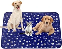 Reusable Puppy Pads 47‘’x 56‘’ Washable Pee Pads For Dogs, Training Pads Pee Pads For Dogs Waterproof Absorbing Whelping Pad Reusable Puppy Pads For Guinea Pig Cage, Dog Food Feeding Mat -Zoo Shop 51NbcUT1NOL. AC