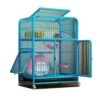 Cat Enclosures For Outside Universal Wheels Easy To Move, Designed From Metal Durable Suitable For Cats, Dogs, Rabbits, Blue/Pink (Color : Blue, Size : 78 * 55 * 107cm) -Zoo Shop 51NfXIEIJCL