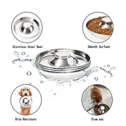 Thankspaw Stainless Steel Puppy Bowls, Set Of 2 Puppy Feeder, Dog Food And Water Bowl, Food Feeding Weaning For Small Medium Large Dogs, Pets, M 12 Thankspaw Stainless Steel Puppy Bowls, Set Of 2 Puppy Feeder, Dog Food And Water Bowl, Food Feeding Weaning For Small Medium Large Dogs, Pets, M -Zoo Shop 51NkQ98fziS