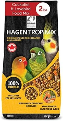 Hagen Tropimix Enrichment Food For Small Parrots, 4 Lb. (1.8 Kg) - HARI Small Parrot Food With Seeds, Fruit, Nuts, Vegetables, Grains, And Legumes -Zoo Shop 51O1JUZ3LdL. AC