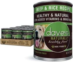Dave's Pet Food Wet Dog Food (Liver & Beef), Made In USA Naturally Healthy Canned Dog Food, Added Vitamins & Minerals, Wheat & Gluten-Free, 13.2 Oz Cans (Case Of 12) -Zoo Shop 51O1xCLibLL. AC