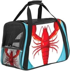 Pet Carrier Lobster Lemon Sea Food Pattern Soft-Sided Pet Travel Carriers For Cats,Dogs Puppy Comfort Portable Foldable Pet Bag Airline Approved 29 Pet Carrier Lobster Lemon Sea Food Pattern Soft-Sided Pet Travel Carriers For Cats,Dogs Puppy Comfort Portable Foldable Pet Bag Airline Approved -Zoo Shop 51O3Tflk5L. AC