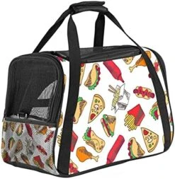 Pet Carrier Food Set Soft-Sided Pet Travel Carriers For Cats,Dogs Puppy Comfort Portable Foldable Pet Bag Airline Approved -Zoo Shop 51O5v3bFnFS. AC