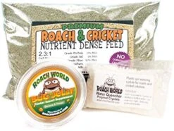 Roach Chow For Dubia & Crickets With Super Foods Bundle - .5 Lb Dry Chow - Insect Water Crystals - 1 Bug Jelly (Honey Banana) -Zoo Shop 51OA3vQC2XL. AC