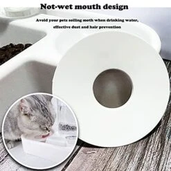 Double Dog Cat Bowls - Pets Water And Food Bowl Set With Automatic Water Bottle, Raised Pet Feeder Bowl For Cats And Small Dogs -Zoo Shop 51OMiS2v1iS