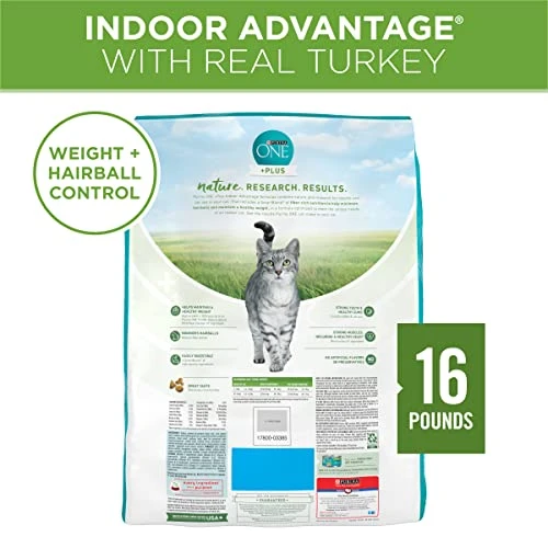 Purina ONE Natural, Low Fat, Weight Control, Indoor Dry Cat Food, +Plus Indoor Advantage - 16 Lb. Bag 8 Purina ONE Natural, Low Fat, Weight Control, Indoor Dry Cat Food, +Plus Indoor Advantage - 16 Lb. Bag - Image 6