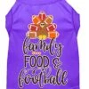 Family, Food, And Football Screen Print Dog Shirt Purple XL -Zoo Shop 51Oihp1TJbL