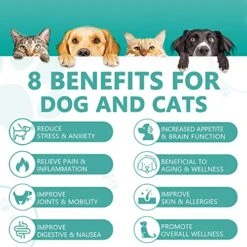 Max Potency Hemp Oil For Dogs & Cats - Help Anxiety Stress Pain Inflammation Arthritis Aggressive Relax Sleep Allergies Seizures Relief - Treats Chews Joint & Hip - Organic Pet Calming Drops - Non-GMO -Zoo Shop 51OoyJ2TbDL