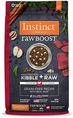 Instinct Raw Boost Grain Free Recipe With Real Beef Natural Dry Dog Food, 4 Lb. Bag -Zoo Shop 51OwH1nlh5L. AC 1