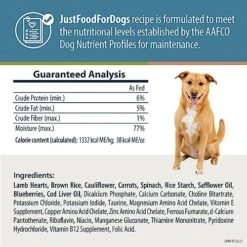 JustFoodForDogs Pantry Fresh Dog Food, Human Grade Lamb & Brown Rice (12 Pack) -Zoo Shop 51Oxc0Nk94L