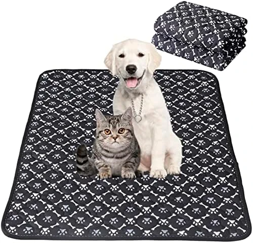 CLKHOWL Washable Pee Pads Reusable Puppy Pads Pet Training Pads - 100% Waterproof Dog Urine Pads, Family Travel Crate Food Bowl Pads, Easy To Clean (Grey, 27"x20", Pack Of 4) 8 CLKHOWL Washable Pee Pads Reusable Puppy Pads Pet Training Pads - 100% Waterproof Dog Urine Pads, Family Travel Crate Food Bowl Pads, Easy To Clean (Grey, 27"x20", Pack Of 4) - Image 6