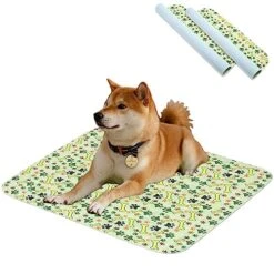 Puppy Pads Reusable Training Pads For Dogs Washable Pee Pads For Dogs Waterproof Dog Crate Pad For Dogs Non Slip Dog Mats For Whelping, Potty, Training, Playpen, Crate(2 Pack)