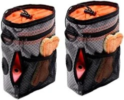 Travel Tote Bag Wrist Trainer Snack Container Travel Tote Bags Dispenser Tool Wipe The Bowl Dog Snack Storage Bag Pet Snack Bag Pet Food Carrier Dog Food Grey Pet Cat -Zoo Shop 51P9ShHzPsL. AC