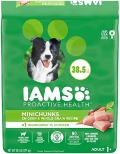 IAMS Adult Minichunks Small Kibble High Protein Dry Dog Food With Real Chicken, 30 Lb. Bag -Zoo Shop 51PBPCfUv1L. AC 1