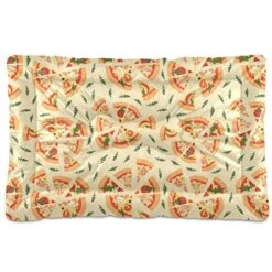 Food Pizza Dog Bed Cat Bed Soft Comfortable Pet Bed Non-Slip Calming Kennel Pad For Small Medium Large Dogs Cats 2116505