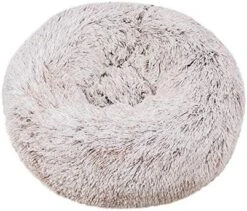 YangYan Super Soft Pet Bed Kennel Dog Round Cat Winter Warm Sleeping Bag Long Plush Puppy Cushion Mat Portable Cat Supplies 46/50/60cm (Color : White Brown, Size : 35cm) -Zoo Shop 51Pb2KBIaHL. AC 1