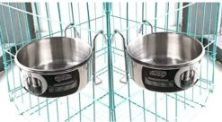 MLCINI Hanging Pet Bowl Dog Crate Bowl Dog Kennel Bowl 3 Size 2 Pack Non Spill Stainless Steel Food Water Bowls Bunny Feeder With Hook For Dogs Cats In Crate Cage Kennel (S/18 Ounce) 11 MLCINI Hanging Pet Bowl Dog Crate Bowl Dog Kennel Bowl 3 Size 2 Pack Non Spill Stainless Steel Food Water Bowls Bunny Feeder With Hook For Dogs Cats In Crate Cage Kennel (S/18 Ounce) -Zoo Shop 51PcpuuW0fL