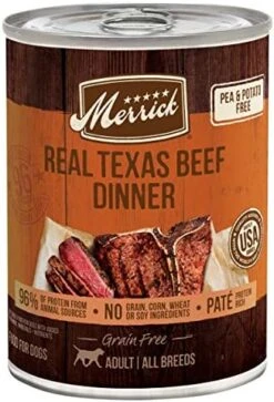 Merrick Grain Free Wet Dog Food Real Texas Beef Recipe - 12.7 Ounce (Pack Of 12) -Zoo Shop 51Po9Of2zvL. AC