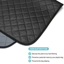 Avont 2 Pack Washable Reusable Puppy Pee Pad, Highly Absorbent Non Slip Dog Training Whelping Pads With Waterproof Bottom, Guinea Pig Fleece Cage Pen Liner Cats Food Feeding Mat -Large -Zoo Shop 51Pys5yVIoL