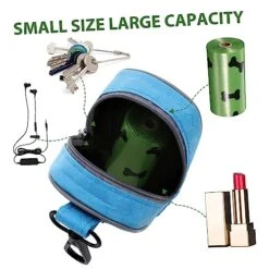 VILLFUL Pet Waste Bag Travel Accessory For Dog Portable Dog Bag Doggy Waste Bags Pet Waste Bags Dog Trash Pouch Dog Waste Bag Holder Dog Poo Bag Holder For Leash Bag: Oxford Cloth -Zoo Shop 51QEFFQQxpL