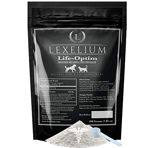 Lexelium Life-Optim Terminal Illness Support Blend For Dogs And Cats | 100% Natural Supplement Powder | Designed To Extend And Improve Quality Of Life | 200 Gram Powder Bag 3 Lexelium Life-Optim Terminal Illness Support Blend For Dogs And Cats | 100% Natural Supplement Powder | Designed To Extend And Improve Quality Of Life | 200 Gram Powder Bag