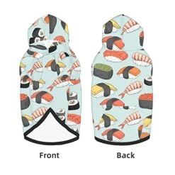 Dog Hoodies Winter Sweater Coat Kawaii Sushi Food Dog Clothes For Golden Retriever Labrador Husky -Zoo Shop 51QIjJTOFoL