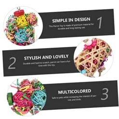 Puppy Chew Toy Puppy Chew Toy Puppy Chew Toy 9 Pcs Training Birdcage Toys Pendants Woven Rattan Toy Parakeet Parrot Hanging Cockatiel Chewing Pet Pendant Chew Bird Bird Toy Bird Toy Bird Toy -Zoo Shop 51QLmuS1M5L
