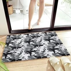 Cartoon Animal Zoo Decorative Doormat 18"x30", Non Slip Non Shedding Absorbent Indoor Area Rug, Washable Thick Plush Door Mat For Front Layered Kitchen Bathroom, Dog Tiger Lion Elephant Penguin Goat -Zoo Shop 51QTYMbWUfS. AC