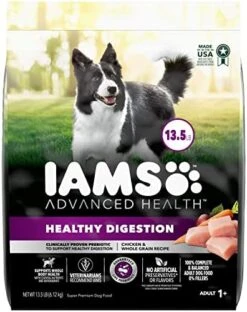 Iams Advanced Health Adult Healthy Digestion Dry Dog Food With Real Chicken, 13.5 Lb. Bag -Zoo Shop 51QXg3ENTL. AC