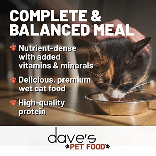 Dave's Pet Food Grain Free Wet Cat Food (Chicken), Made In USA Naturally Healthy Canned Cat Food, Added Vitamins & Minerals, Wheat & Gluten-Free, 12.5 Oz (Case Of 12) 5 Dave's Pet Food Grain Free Wet Cat Food (Chicken), Made In USA Naturally Healthy Canned Cat Food, Added Vitamins & Minerals, Wheat & Gluten-Free, 12.5 Oz (Case Of 12) - Image 3