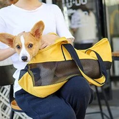 JOZZY Pet Travel Bag Pet Dog Backpack Breathable Net Dog Carrier Bag Outdoor Hiking Travel Puppy Bag Shoulder Carrier Puppy Cat Dog Handbags (Color : Green)